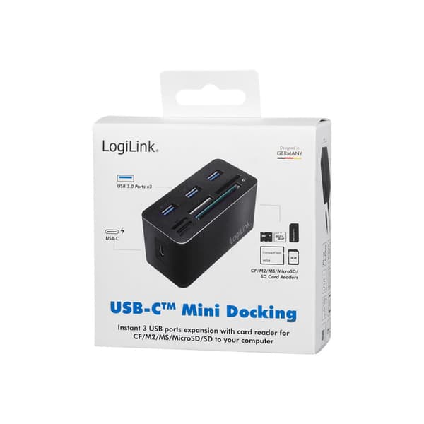 LogiLink - mini-dockningsenhet - USB-C 3.2 Gen 1