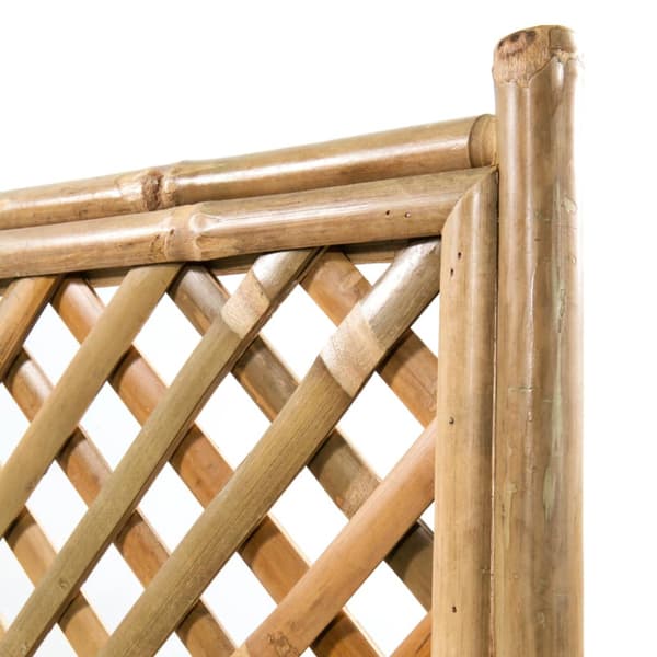 Odlingslåda med spaljé upphöjd bambu 40 cm
