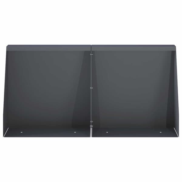 Stödvägg 2 st 40 x 12 x 40 cm Stål Antracit