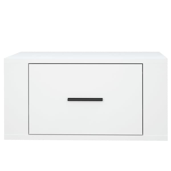Väggmonterade sängbord 2 st vit 50x36x25 cm