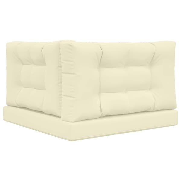 Utomhus Soffa Kudde 3 pcs Kräm Polyester