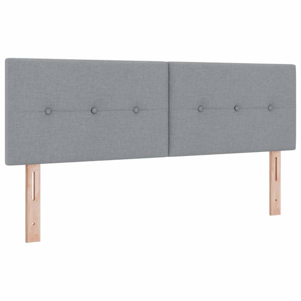 Förvaringssäng med madrass Ljusgrå 140 x 190 cm Sammet