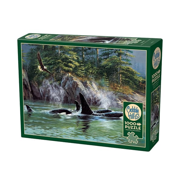 Orcas, Pussel, 1000 bitar, Cobble Hill