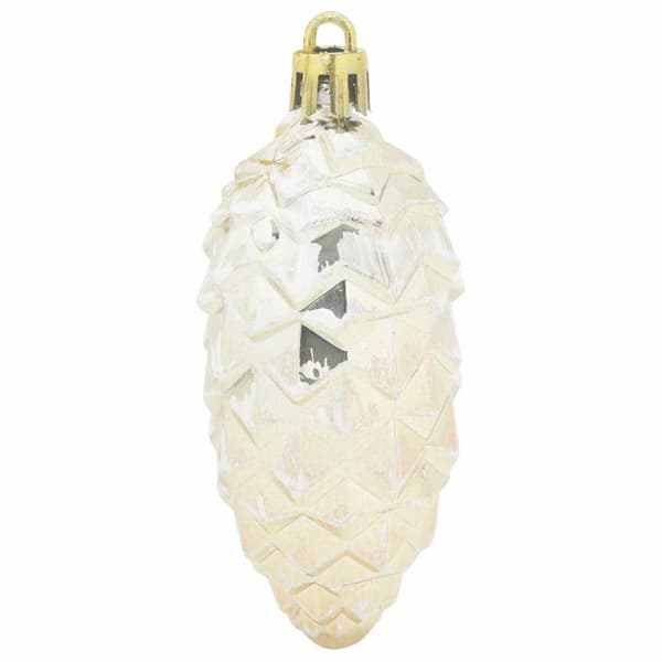 Julgran Kottboll 40 pcs champagne Plast
