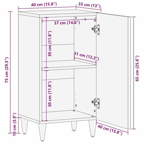 Sideboard Vit 33.5 x 40 x 75 cm