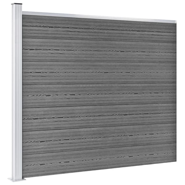 Staketpanel WPC 175x146 cm grå