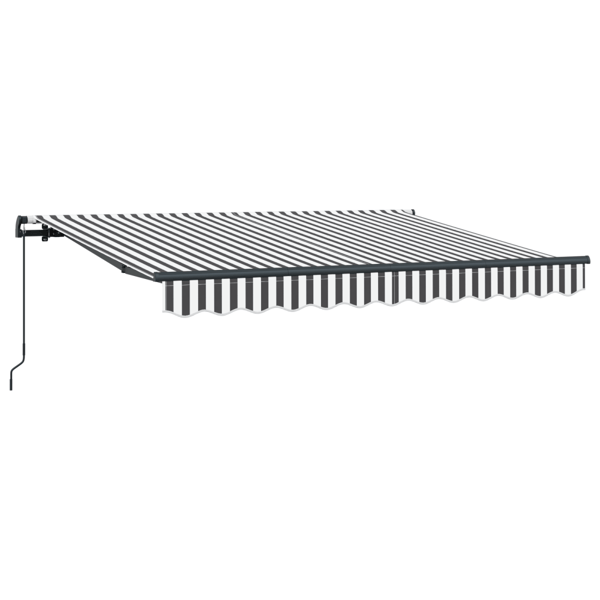 Utfällbar markis Antracit 350 x 200 cm tyg