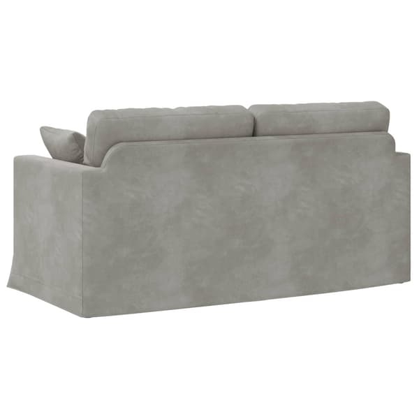 Soffa Ljusgrå 158 x 78 x 80 cm Sammet