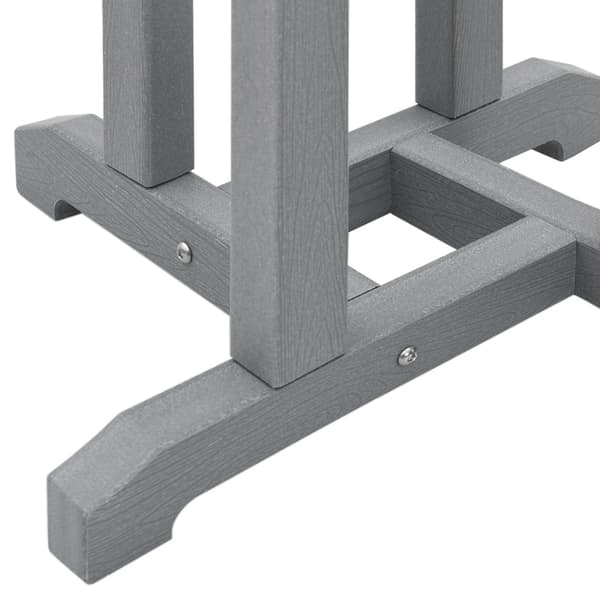 Trädgårds Bar Set 3 pcs Ljusgrå HDPE