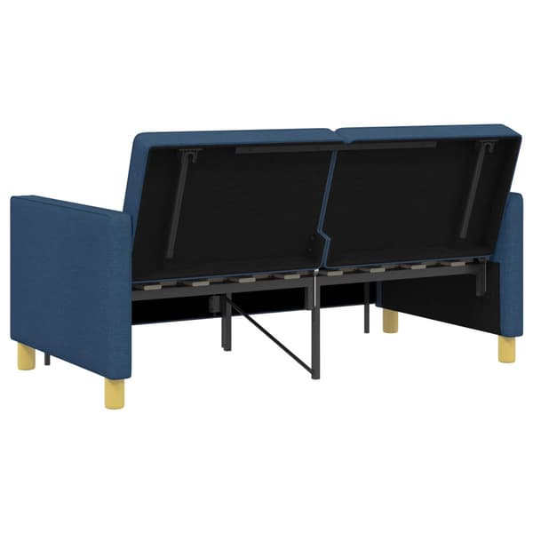 Pull Out Sofa Bed Blå Tyg