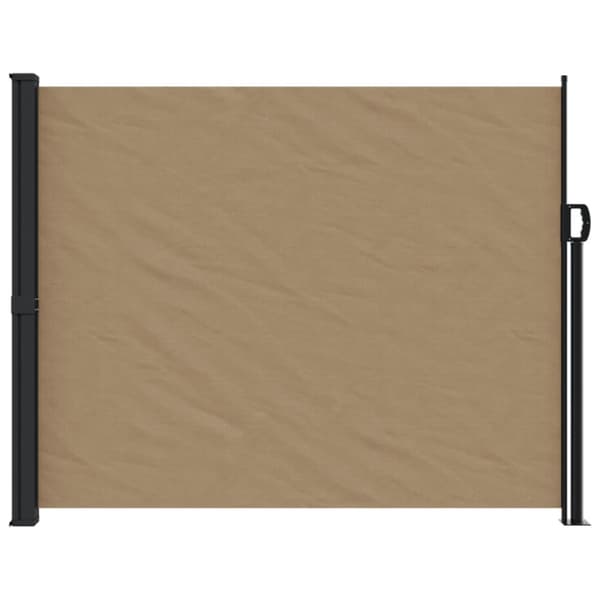 Infällbar sidomarkis taupe 170x300 cm