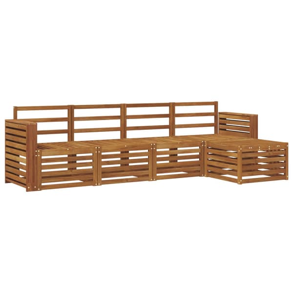 Utomhussoffset 5 pcs Naturfärg