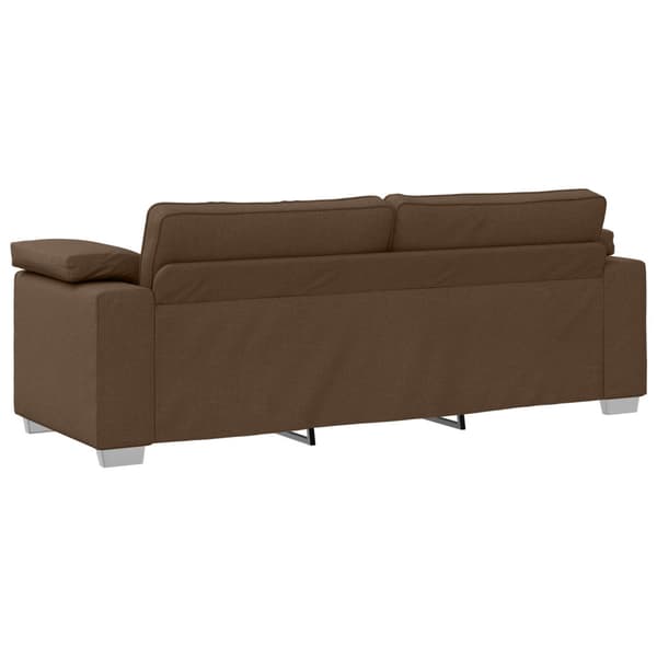 3-Sits soffa Brun 220 cm tyg