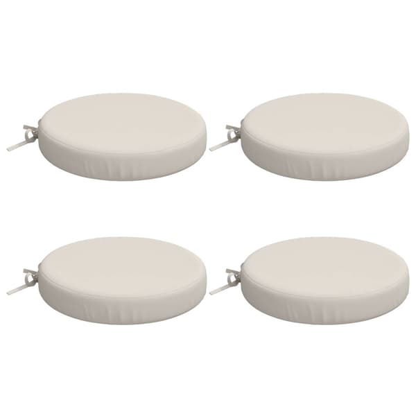 4-delade Sittdynor SOEST 4 st 100% Polyester Vit Ø 40 x 7 cm