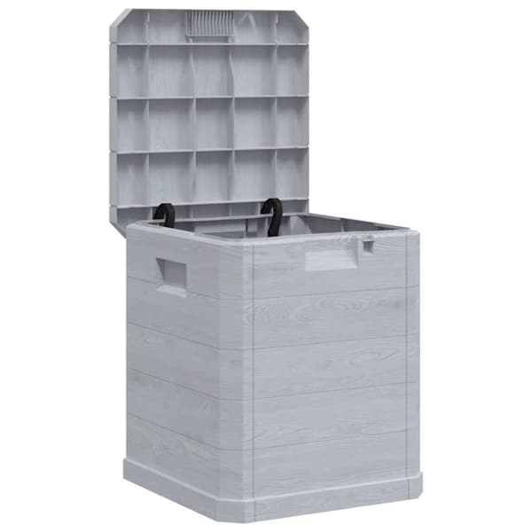 Dynbox 90 liter ljusgrå