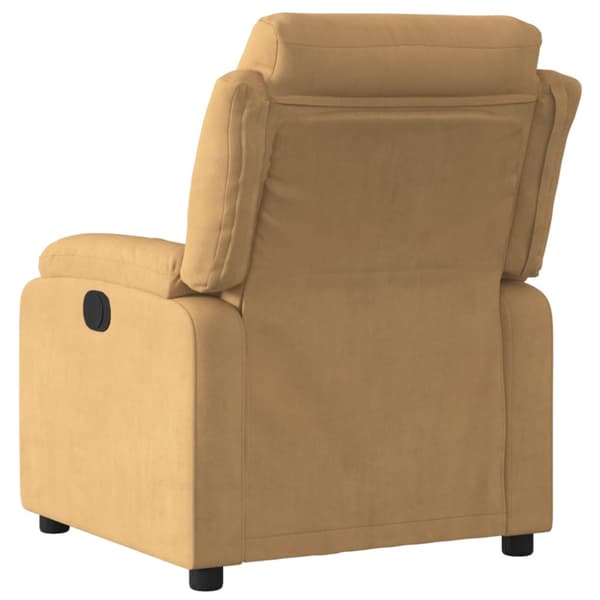 Reclinerfåtölj brun sammet