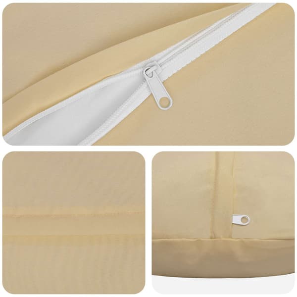 Kuddöverdrag 6 st HEERLEN Beige Ø 30 cm Polyester