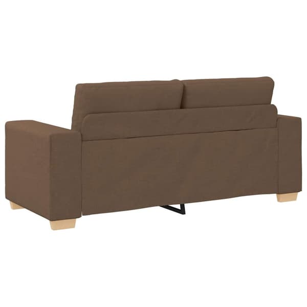 Tvåsitssoffa brun 180x77x82 cm tyg