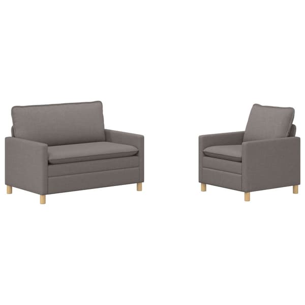 Soffset 2 st Taupe Tyg
