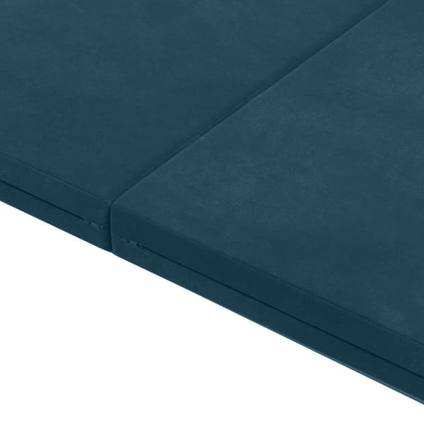 Fällbar Soffbed 140 x 67 x 45 cm Blå