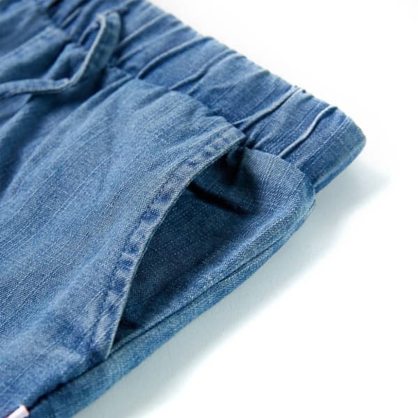 Barnshorts denimblå 104