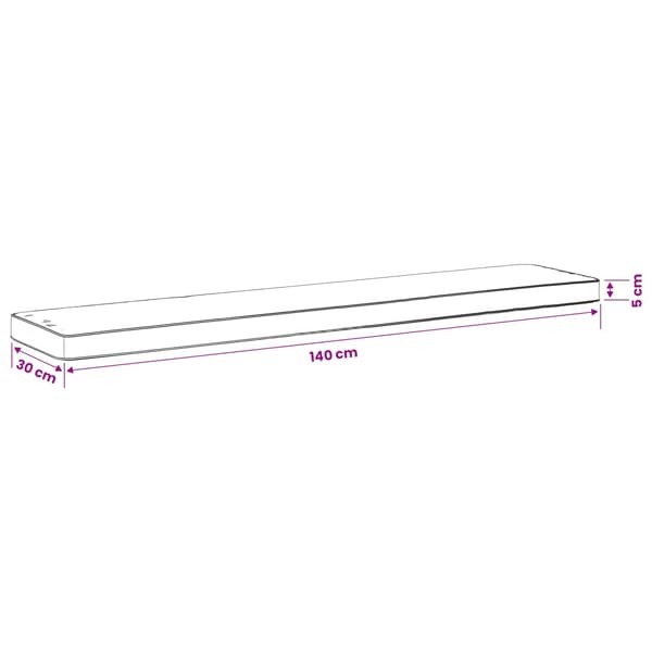 2-delade Bänk Kuddar VUGHT 2 st 100% Polyester Mörkblå