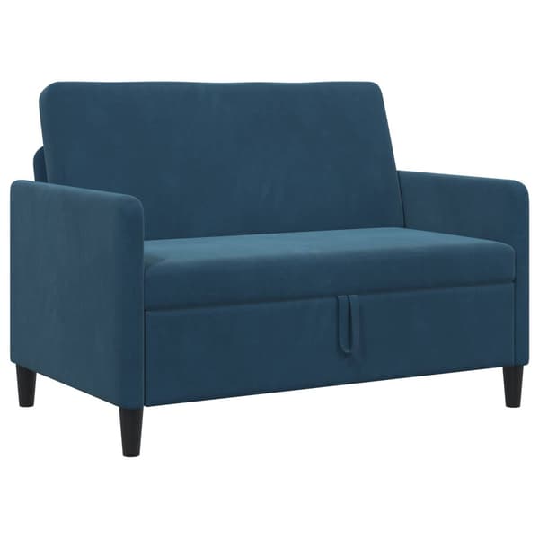 Soffa med förvaring Blå 122 x 78 x 87 cm Polyester