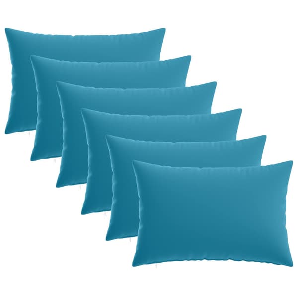 Kuddöverdrag 6 st HEERLEN Ljusblå 30 x 50 cm Polyester