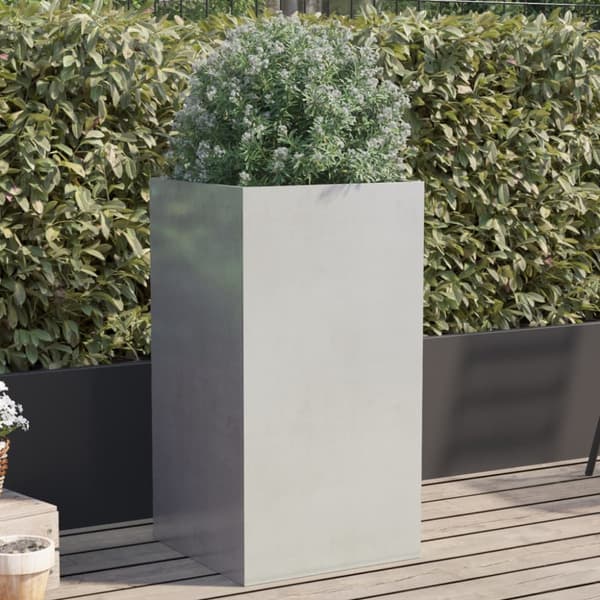 Odlingslåda silver 42x38x75 cm rostfritt stål