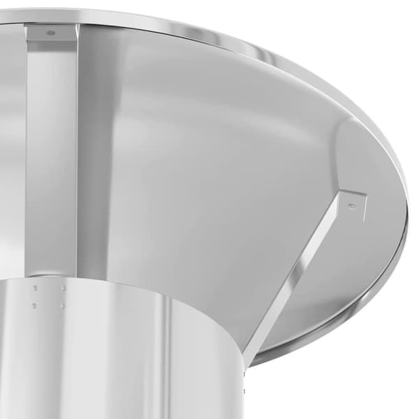 Skorstensextension Silver 35 x 35 x 82 cm Rostfritt stål