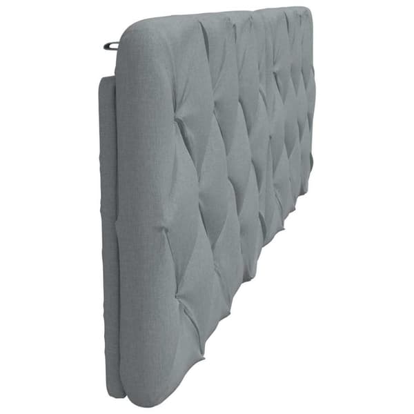 Headboard Cushion Light Grey 160 cm Fabric