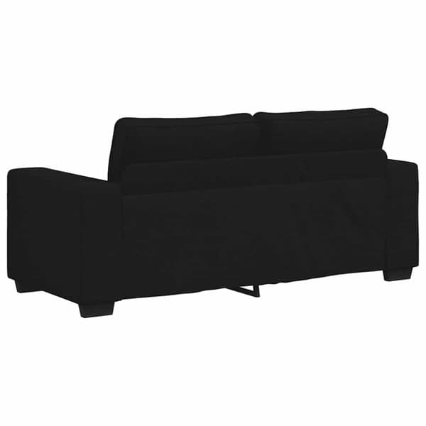 2-sitssoffa svart 180x77x82 cm tyg