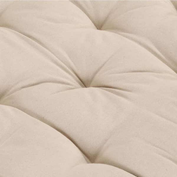 Dyna till pallsoffa bomull 120x40x7 cm beige