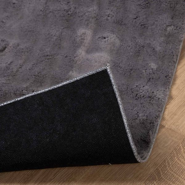 Områdesmattor Rektangulär SIROLO Antracit 200 x 80 cm Polyester