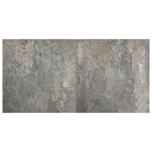 Golvplankor 55 pcs Grå 5,11 m² PVC