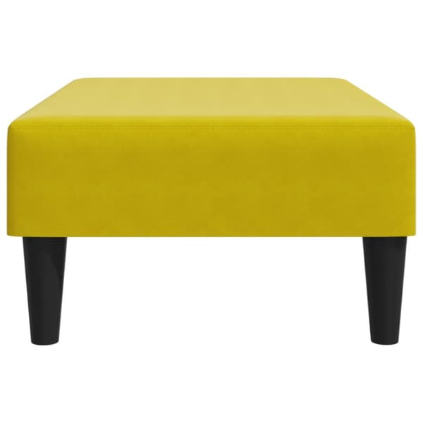Fotpall Gul 77x55x31 cm sammet