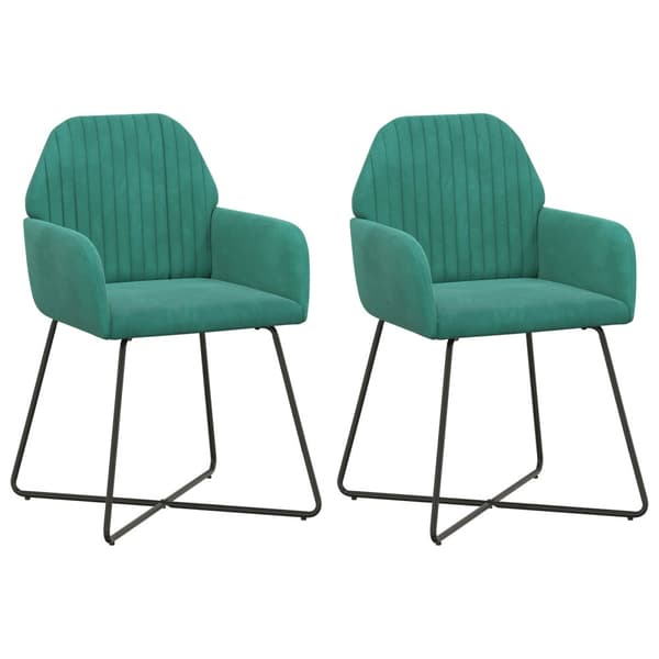 Matstolar 2 pcs Sammet Turkos 55 x 50 x 84 cm