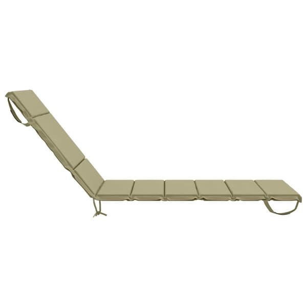 Solstol Kudde GEMERT 100% Polyester Ljusgrön 200 x 80 x 3 cm