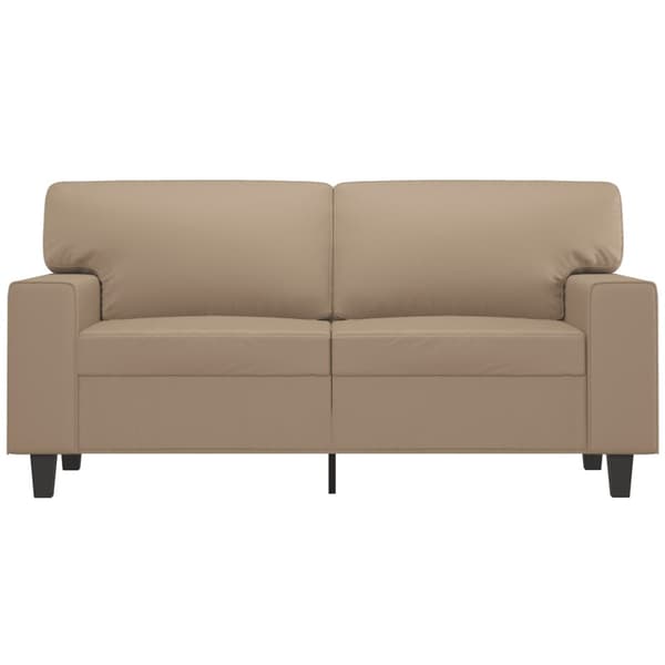 2-sitssoffa cappuccino 120 cm konstläder
