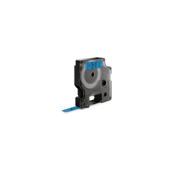Tape DYMO D1 9mm svart på blå