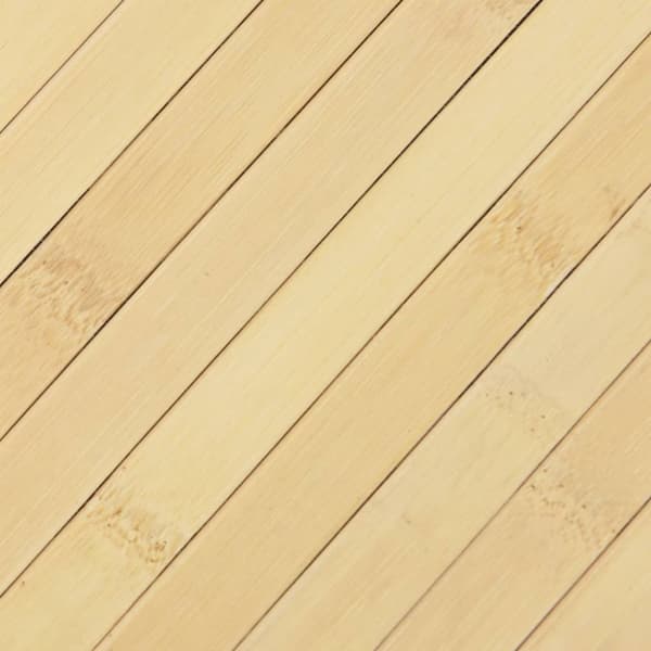 Matta rektangulär ljus naturlig 100x500 cm bambu