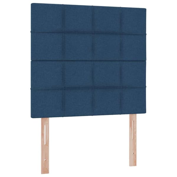 Förvaringssäng med madrass Blå 90 x 200 cm Polyester