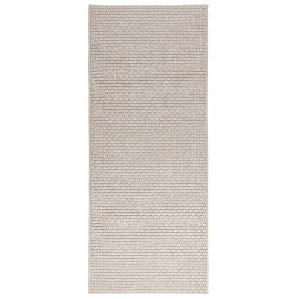 Områdesmattor Rektangulär FARO Kräm 150 x 80 cm Polyester