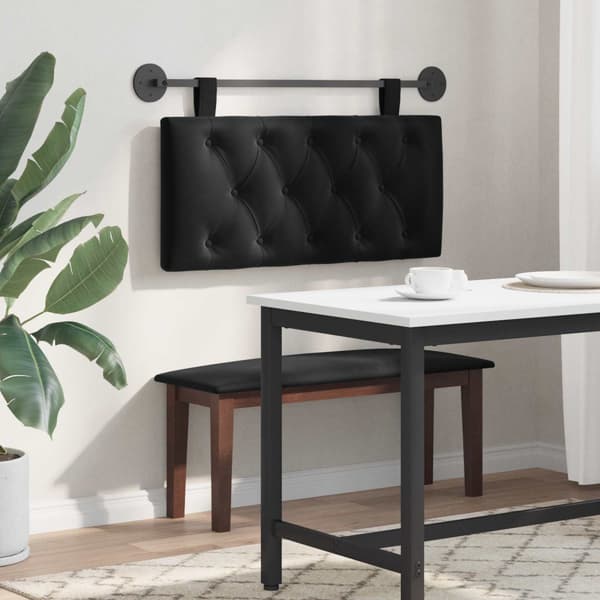 Hängande sänggavel Svart Sammet