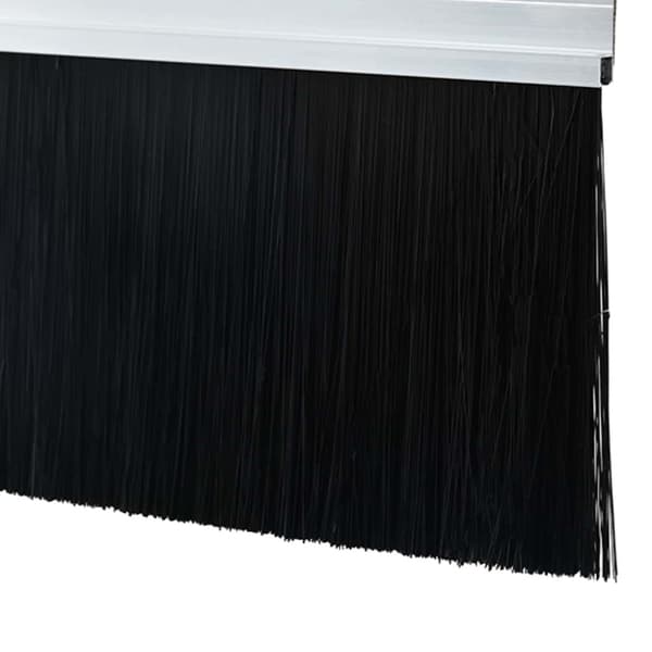 Självhäftande dörrborstlist 6 pcs Silver 100 cm