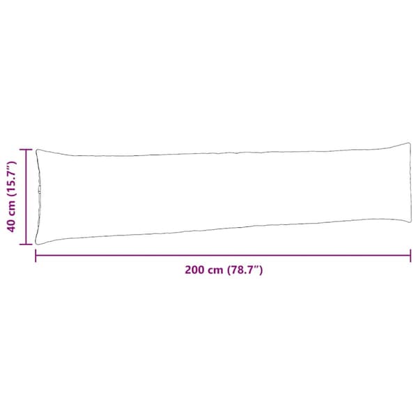 Sofakuddar 2 pcs Blå 200 x 40 cm Kordread tyg