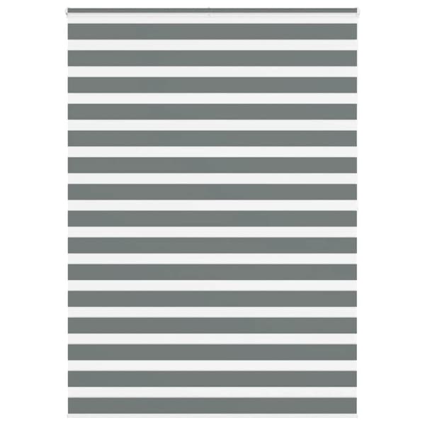 Rullgardin zebra mörkgrå 155x200 cm tyg bredd 150,9cm polyester