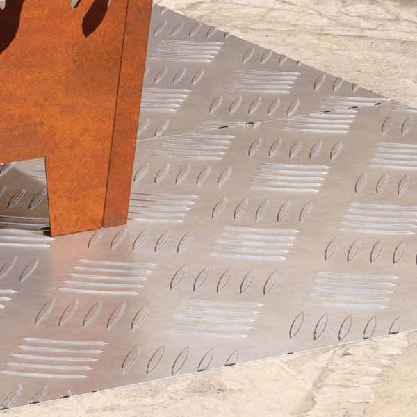 Trappsteg Rektangulär 2 pcs Silver 90 x 40 cm Aluminium
