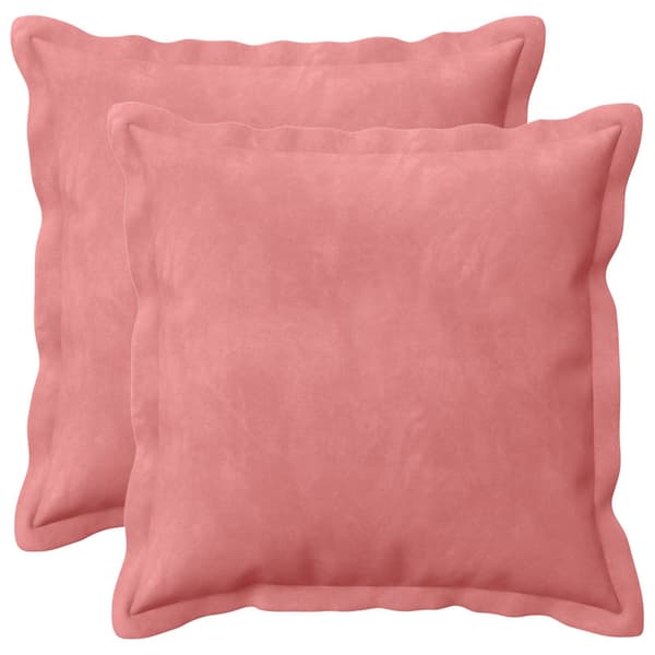 Kudde med kudde HOUTEN 2 st Rosa Sammet