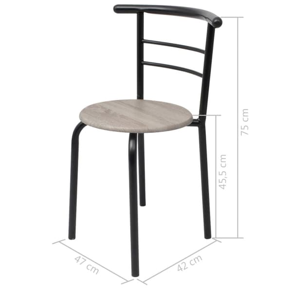Frukostbar med stolar MDF